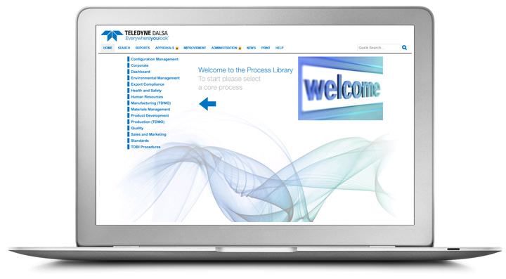 Teledyne DALSA engineering-focused Process Library interface