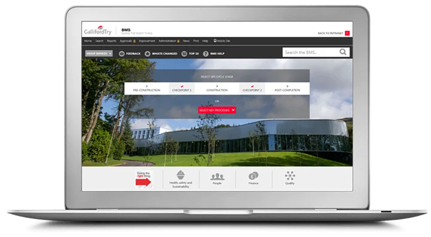 Galliford Try Phase 2 lifecycle-led QMS interface