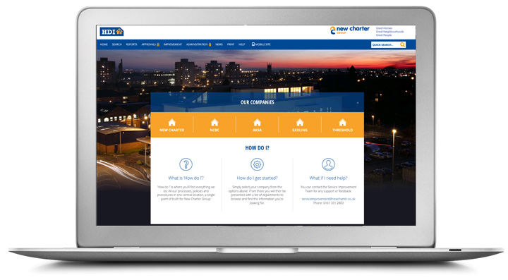 New Charter / Jigsaw Homes bespoke QMS interface