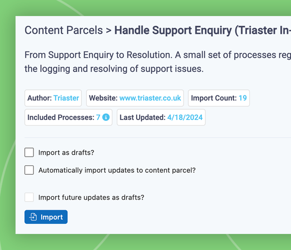 Content Parcels 1