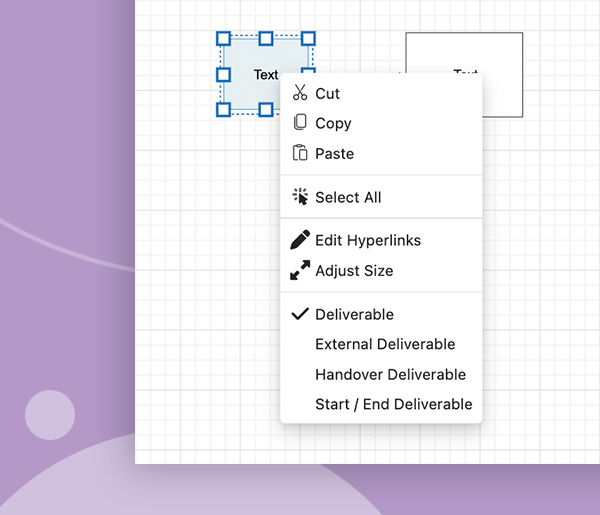 Toggle between related shapes 