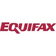 Equifax written in red on a white background