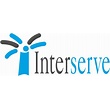Inter written in black and serve written in blue with a palm tree in blue and black next to it 