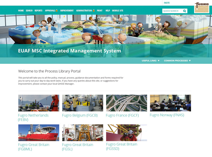 Fugro's process library portal 