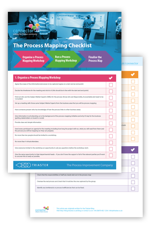 2 checklists one behind the other, in pink, purple and orange 